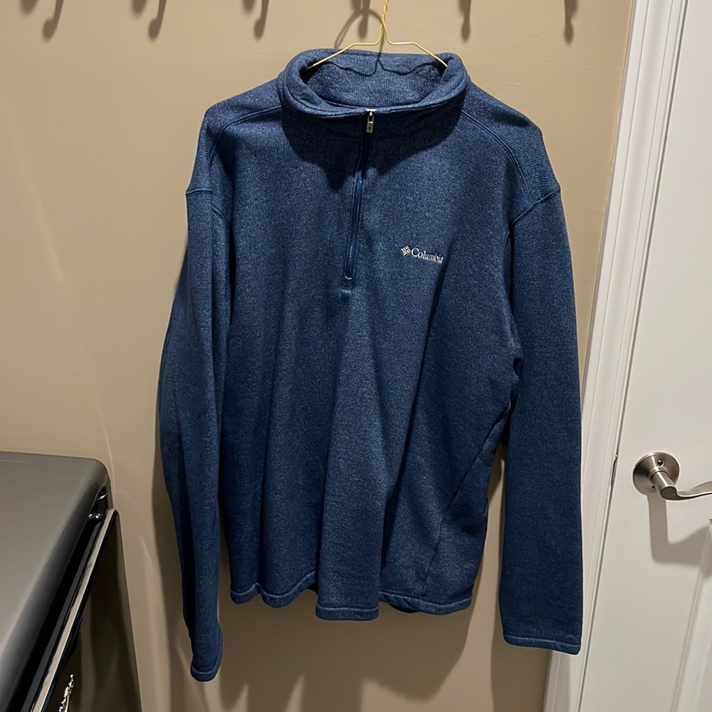 Columbia Blue Quarter Zip